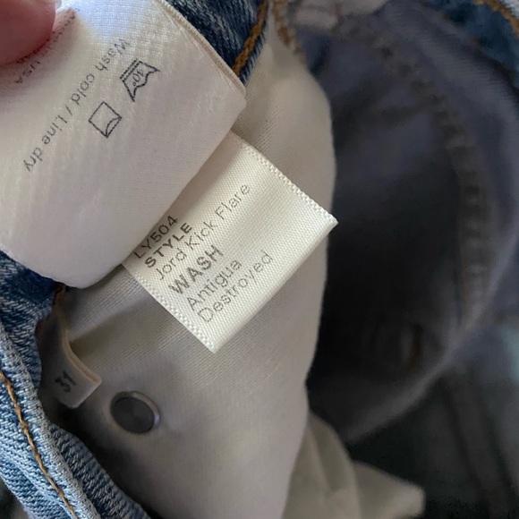 COPY - Reformation denim jordi kick flare jeans Antigua wash size 31 - Picture 7 of 8